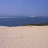 Vue du haut de la dune, côté océan 