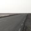 En route vers Tozeur. Chott el Jerid, le grand lac salé. presque sec à cette période de l'année