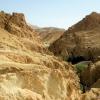 Balade en 4x4. L'oasis du désert de Chebika. Le paysage est à couper le souffle!