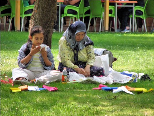 Un petit parc près du resto